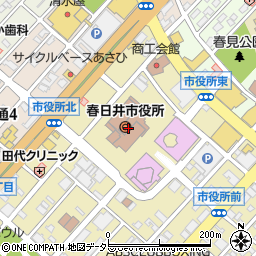 愛知県春日井市周辺の地図