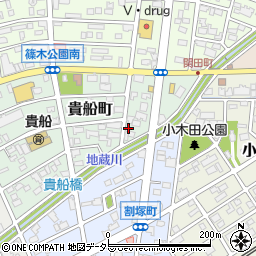 愛知県春日井市貴船町158周辺の地図