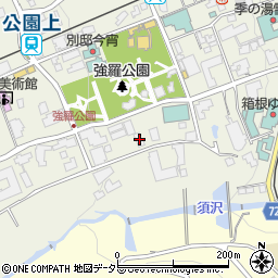 神奈川県足柄下郡箱根町強羅1300-74周辺の地図