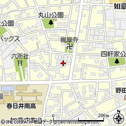 愛知県春日井市如意申町周辺の地図