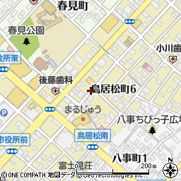 愛知県春日井市鳥居松町6丁目周辺の地図