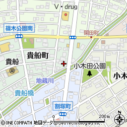 愛知県春日井市貴船町153周辺の地図