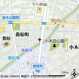 愛知県春日井市貴船町152周辺の地図