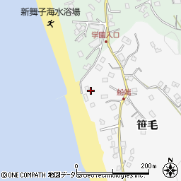 千葉県富津市笹毛61周辺の地図