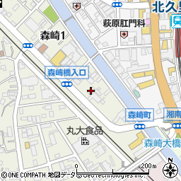 セブンイレブン横須賀森崎１丁目店周辺の地図