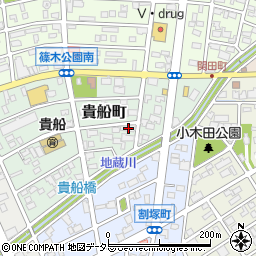 愛知県春日井市貴船町131周辺の地図