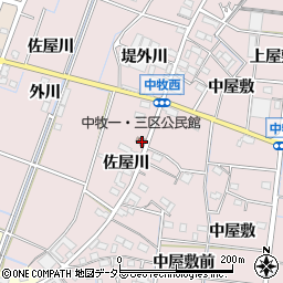 愛知県稲沢市祖父江町中牧堤外川1649周辺の地図