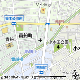 愛知県春日井市貴船町154周辺の地図