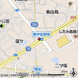 愛知県名古屋市守山区中志段味墓前周辺の地図