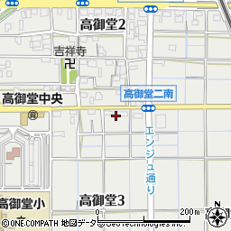 愛知県稲沢市高御堂周辺の地図