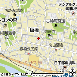 神奈川県小田原市板橋620周辺の地図