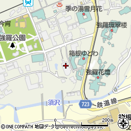神奈川県足柄下郡箱根町強羅1300-52周辺の地図