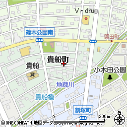 愛知県春日井市貴船町118周辺の地図