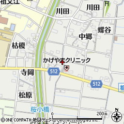 愛知県稲沢市祖父江町桜方立切周辺の地図