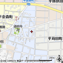 愛知県稲沢市平細工蔵町53周辺の地図