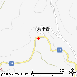 愛知県豊田市上切町大平岩962周辺の地図