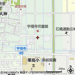 愛知県北名古屋市宇福寺長田76-2周辺の地図