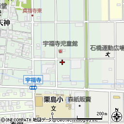 愛知県北名古屋市宇福寺長田76-3周辺の地図