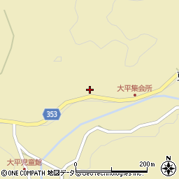 愛知県豊田市大平町下栗25周辺の地図