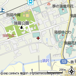 神奈川県足柄下郡箱根町強羅1300-71周辺の地図