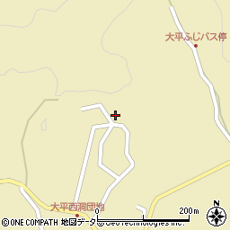 愛知県豊田市大平町西ケ洞周辺の地図
