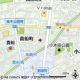愛知県春日井市貴船町159周辺の地図