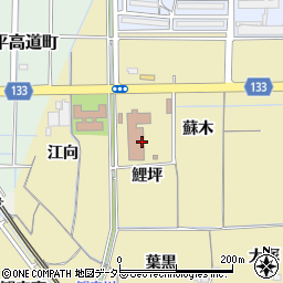 愛知県稲沢市船橋町鯉坪周辺の地図