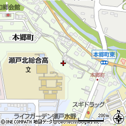 愛知県瀬戸市本郷町262周辺の地図