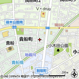 愛知県春日井市貴船町160周辺の地図