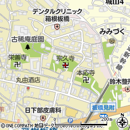 宗久寺周辺の地図