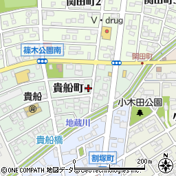 愛知県春日井市貴船町115周辺の地図