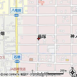 愛知県北名古屋市西之保（藤塚）周辺の地図