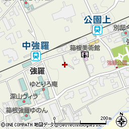 神奈川県足柄下郡箱根町強羅1300-619周辺の地図