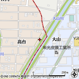 愛知県北名古屋市六ツ師（塚坪）周辺の地図