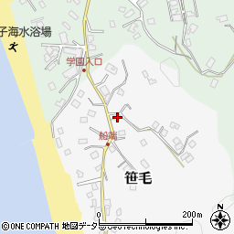 千葉県富津市笹毛16周辺の地図