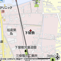 愛知県春日井市下屋敷町下屋敷周辺の地図
