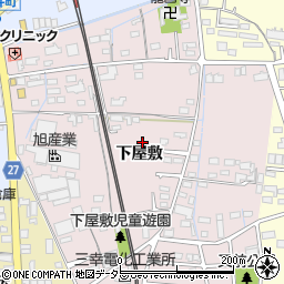愛知県春日井市下屋敷町（下屋敷）周辺の地図