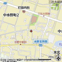 愛知県瀬戸市中水野町周辺の地図