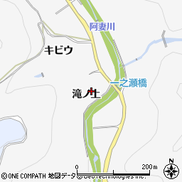 愛知県豊田市浅谷町滝ノ上周辺の地図