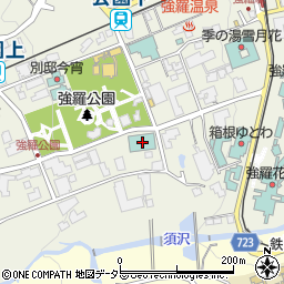 神奈川県足柄下郡箱根町強羅1300-70周辺の地図