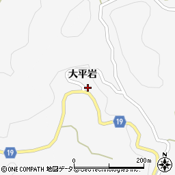 愛知県豊田市上切町大平岩945周辺の地図