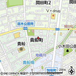 愛知県春日井市貴船町108周辺の地図