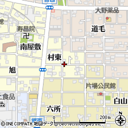 愛知県北名古屋市能田村東周辺の地図