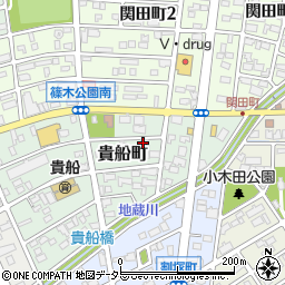 愛知県春日井市貴船町111周辺の地図