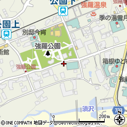 神奈川県足柄下郡箱根町強羅1300-75周辺の地図