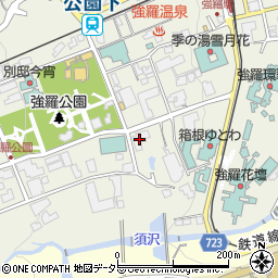 神奈川県足柄下郡箱根町強羅1300-54周辺の地図