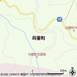愛知県豊田市苅萱町周辺の地図