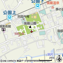 神奈川県足柄下郡箱根町強羅1300-69周辺の地図
