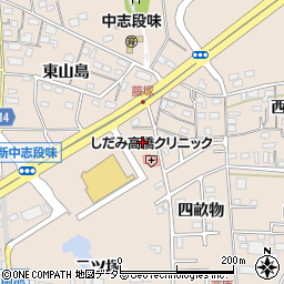 愛知県名古屋市守山区中志段味洞畑周辺の地図