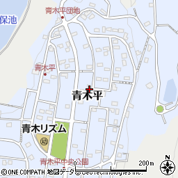 静岡県富士宮市青木平周辺の地図
